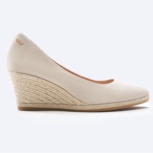 Viscata Barcelona Roses Canvas Wedges Size 41